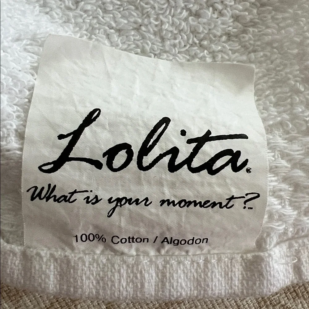 Lolita embroidered hand towels - set of 3